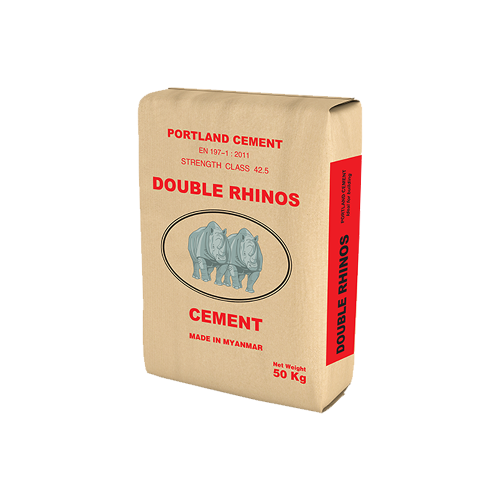 Double Rhinos Portland Cement-Class 42.5 50Kg