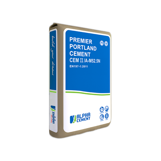 Alpha Premier Portland Cement-Class 52.5 50Kg
